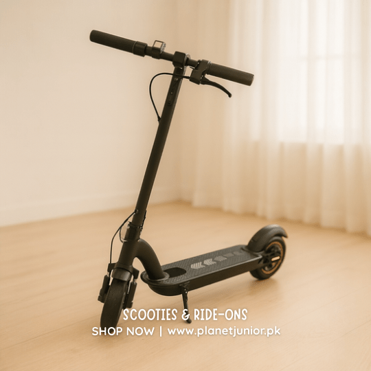 Electric Zoom Scooter with 4 Shocks and Brake - BLL - ES - 5 - MIMAX - 2 - Planet Junior