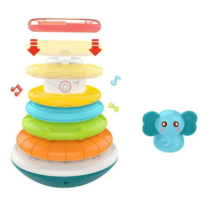 Elephant Baby Stacker – Educational Toy Rings for Early Learning - BLL - MT - 0295HE - Planet Junior