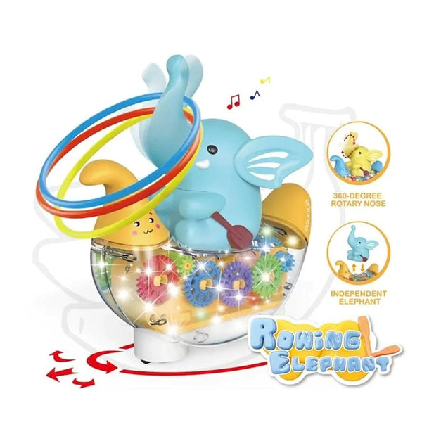 Elephant Boat Gear with Music and Light - SLT9055 - Planet Junior