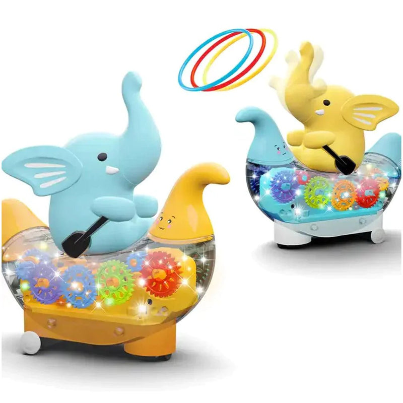 Elephant Boat Gear with Music and Light - SLT9055 - Planet Junior