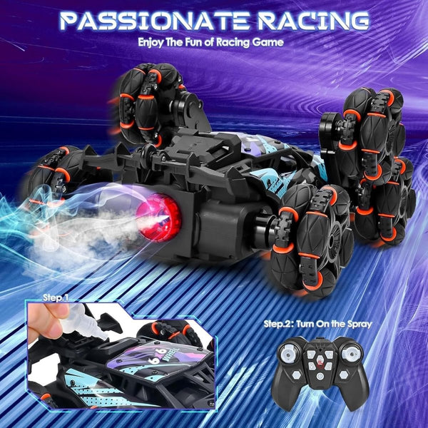 Extreme Adventures Remote Control 8 - Wheels Car with Smoke Effect - BLL - RC - 2330 - 1 - Planet Junior