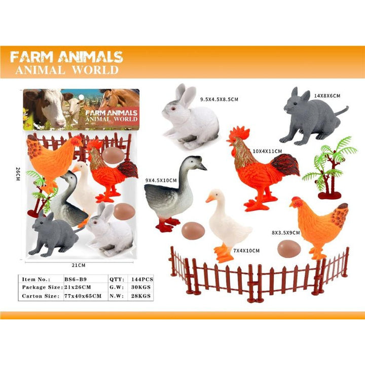 Farm Animals World Set - BLL - AN - 6BS - 9B - Planet Junior