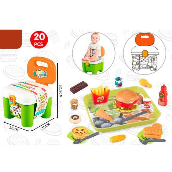 Fast Food Play Set | 20 Pieces - 3602-8 - Planet Junior