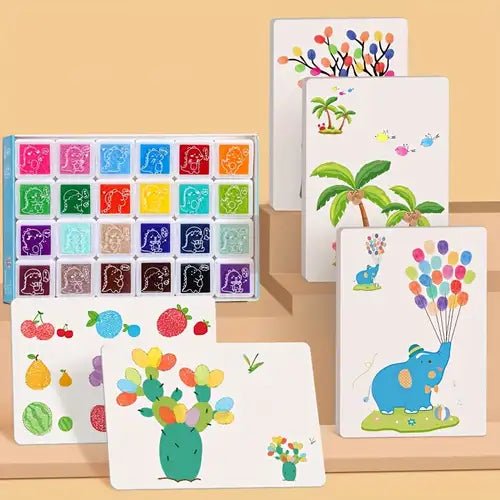 Finger Painting Coloring Book Set - AB559 - Planet Junior