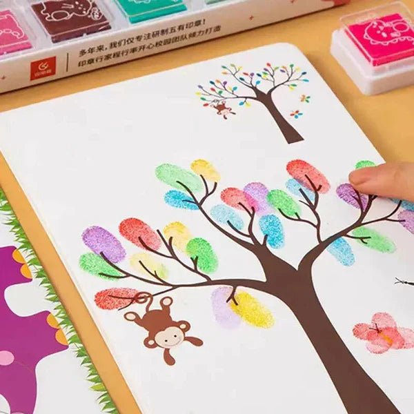 Finger Painting Coloring Book Set - AB559 - Planet Junior