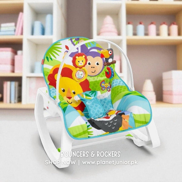 Fisher - Price - Infant - to - Toddler Jungle Rocker - GDP94 - Planet Junior