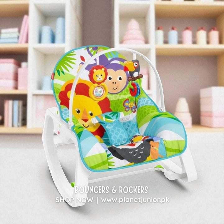 Fisher - Price - Infant - to - Toddler Jungle Rocker - GDP94 - Planet Junior