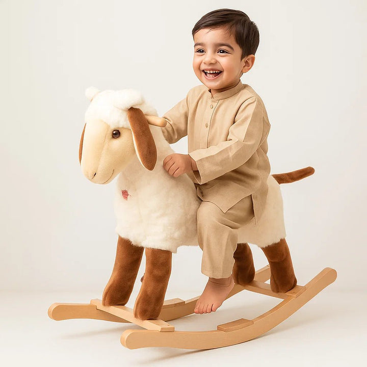 Fluffy Sheep Rocking Ride - On Adventure - BLL - RH - 2019SHEEP - Planet Junior