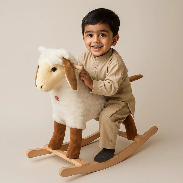 Fluffy Sheep Rocking Ride - On Adventure - BLL - RH - 2019SHEEP - Planet Junior