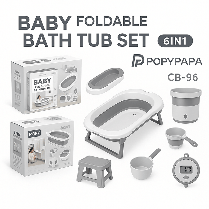 Foldable Baby Bath Tub – Safe, Space - Saving & Easy to Use - BLL-BT-96CB - Planet Junior