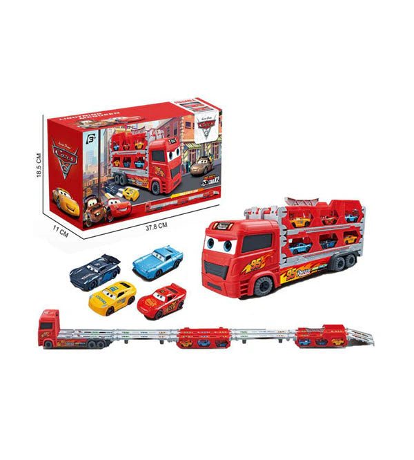 🚚💥 Foldable Transport Truck Toy with Car Ejection Launcher - RT - 978 - 92 - Planet Junior