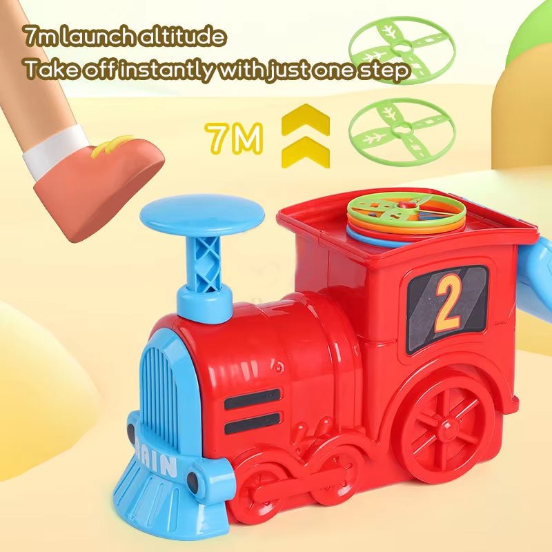 Foot Press Ejection Rocket and Train Set - AKT1010 - Planet Junior