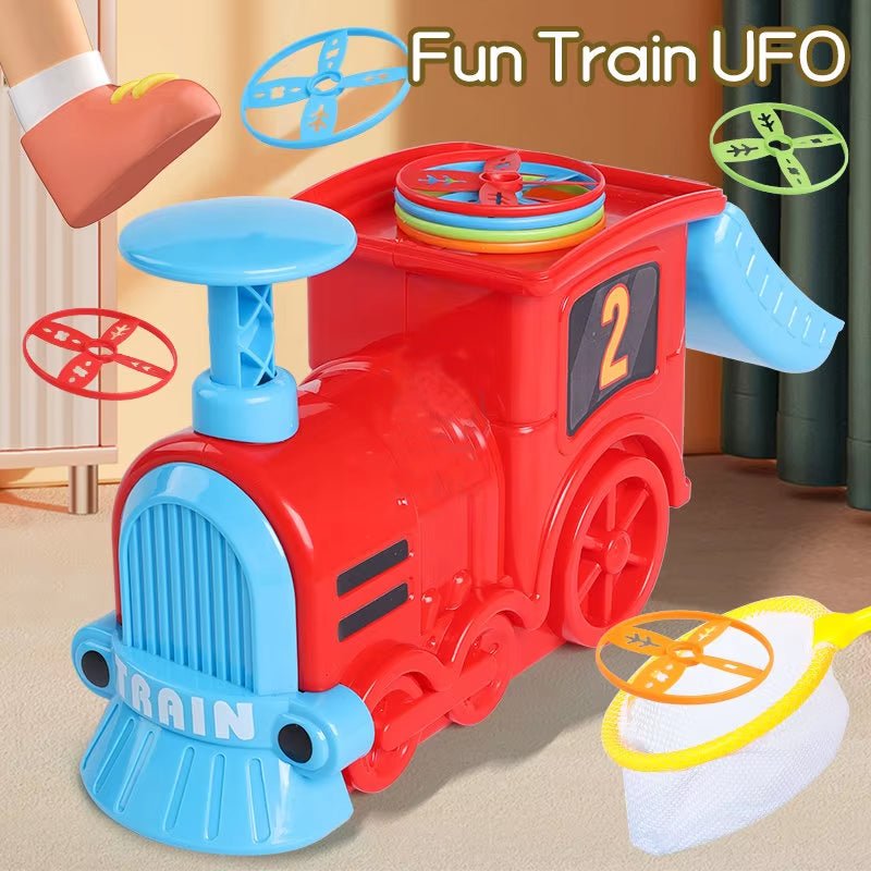 Foot Press Ejection Rocket and Train Set - AKT1010 - Planet Junior