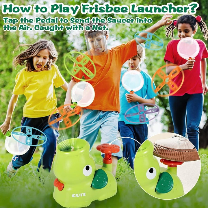 Frisbee Flying Discs with Launcher for Kids - 206Y - Planet Junior