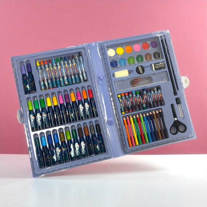 Frozen 68 Pieces Foldable Suitcase Multi - Color Coloring Set - 156065 - Planet Junior