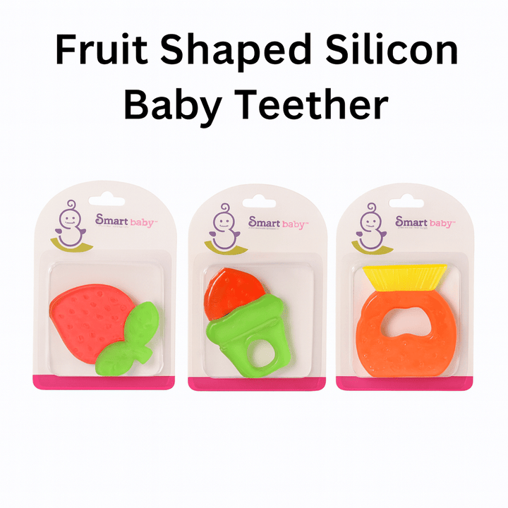 Fruit Shaped Silicon Baby Teether - BLL-BF-6018 - Planet Junior