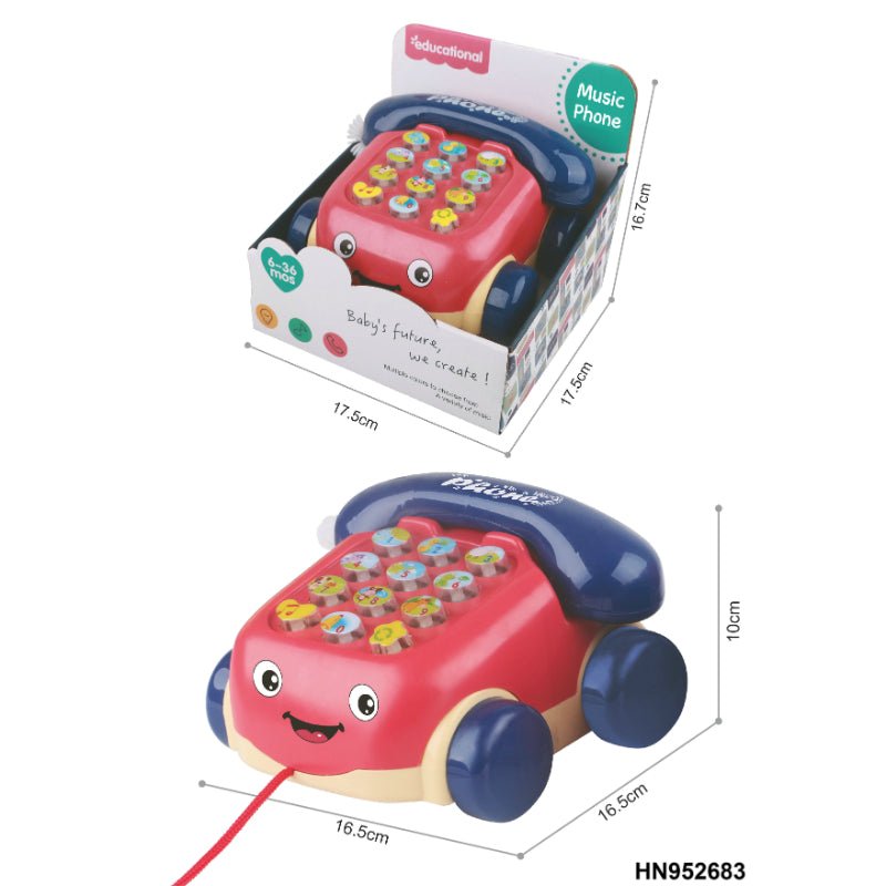 Funny Car Theme Musical Phone - BLL - MT - 888 - 1 - Planet Junior