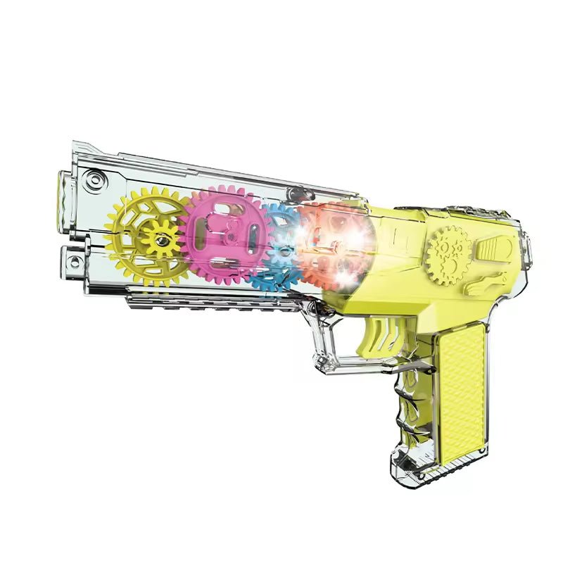 Gear Rotating Transparent Musical Gun - BLL - GN - 104B - Planet Junior