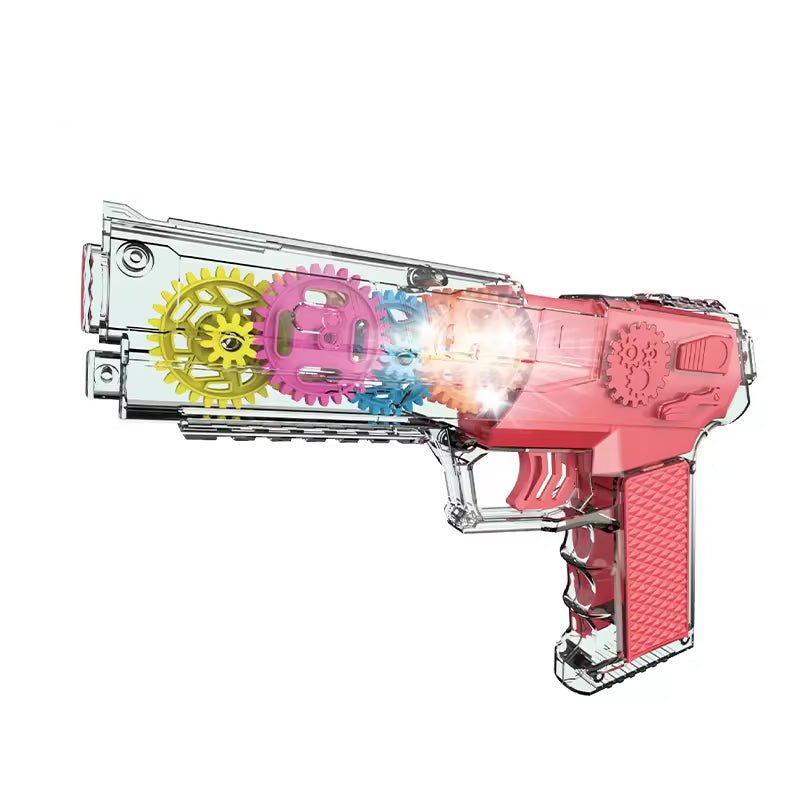 Gear Rotating Transparent Musical Gun - BLL - GN - 104B - Planet Junior