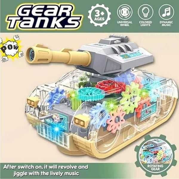 Gears Lighting Tank with Flashing Lights - BLL - MT - 678HJ - Planet Junior