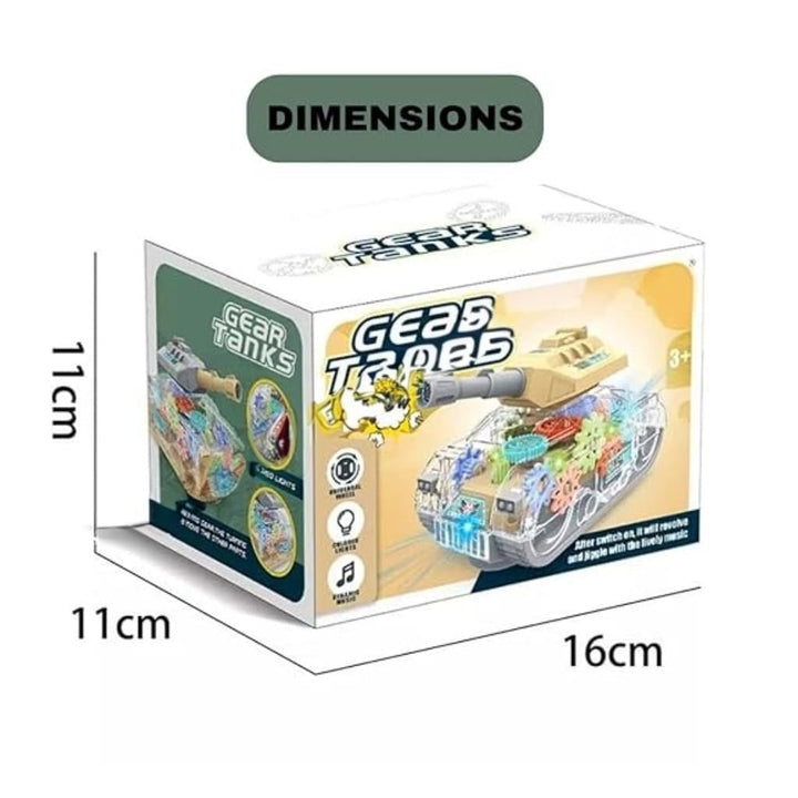 Gears Lighting Tank with Flashing Lights - BLL - MT - 678HJ - Planet Junior