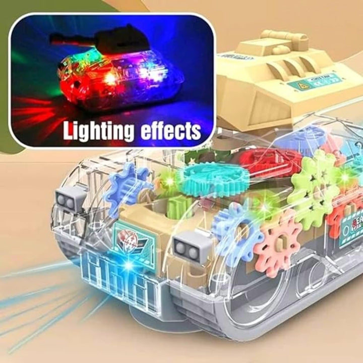 Gears Lighting Tank with Flashing Lights - BLL - MT - 678HJ - Planet Junior