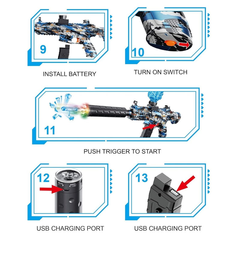 Gel Blaster M416 Electric Gun - RT233 - Planet Junior