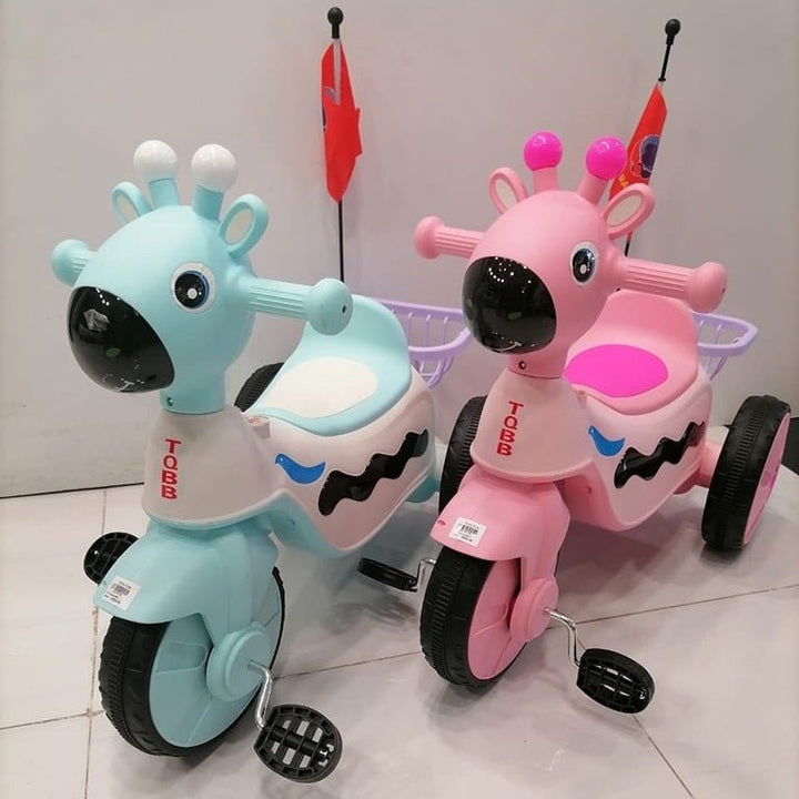 Giraffe Face Kids Tricycle Red - BLL - T - 2301R - Planet Junior