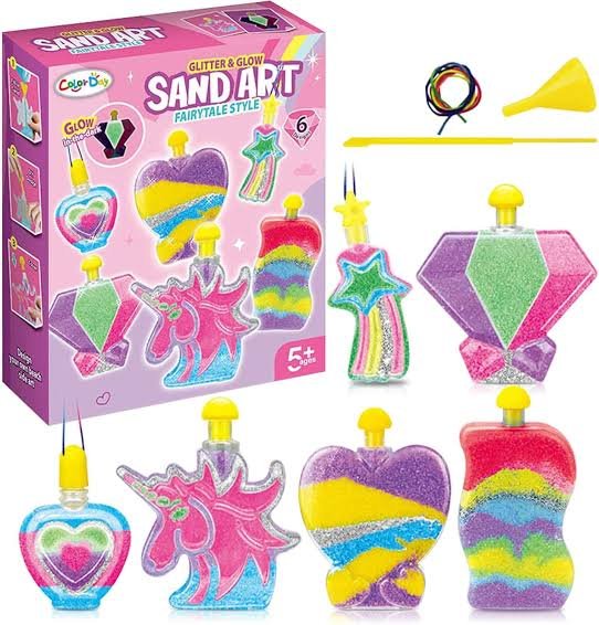 ✨ Glitter & Glow Sand Art Fairytale Style - DIY Craft Kit for Kids - AKT8936 - Planet Junior