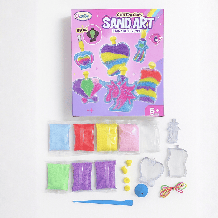 ✨ Glitter & Glow Sand Art Fairytale Style - DIY Craft Kit for Kids - AKT8936 - Planet Junior