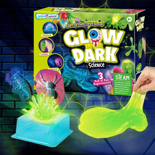 Glow in the Dark Science Kit – 3 Magical STEAM Experiments! - AKT-T3505 - Planet Junior