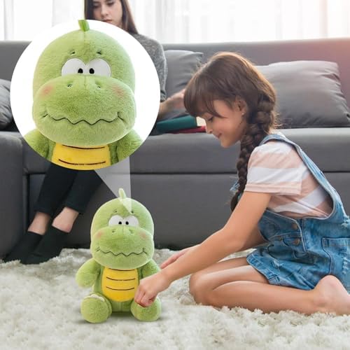 Green Dino Hug Plush – Soft, Cute & Perfect for Any Space - BLL-SFT-5931 - Planet Junior
