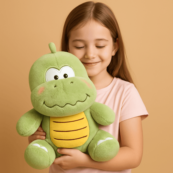 Green Dino Hug Plush – Soft, Cute & Perfect for Any Space - BLL-SFT-5931 - Planet Junior