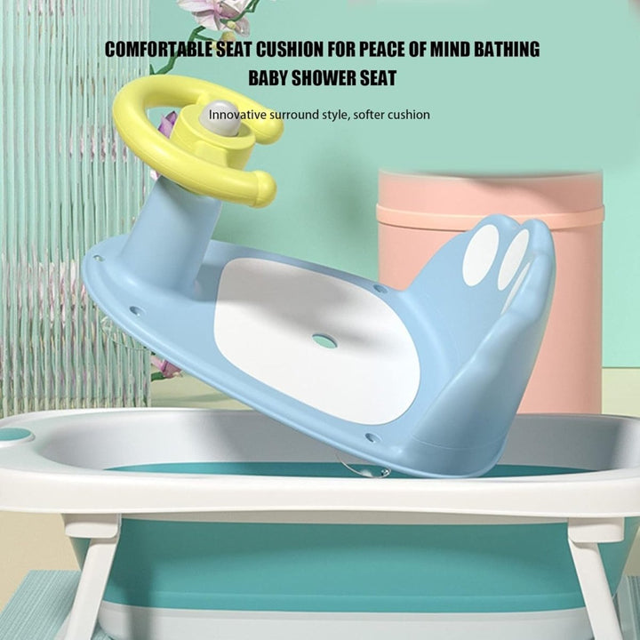 Happy Bath Time Kids Bath Tub with Steering Wheel - BLL - BT - 6862 - Planet Junior