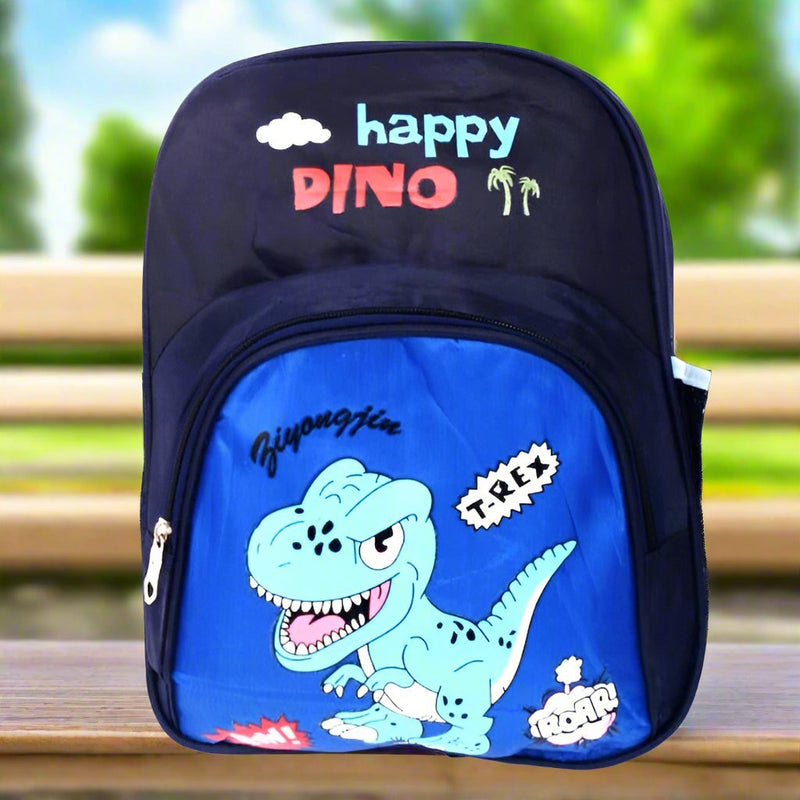 Happy Dino School Bag - BLL - SB - 2AG - Planet Junior