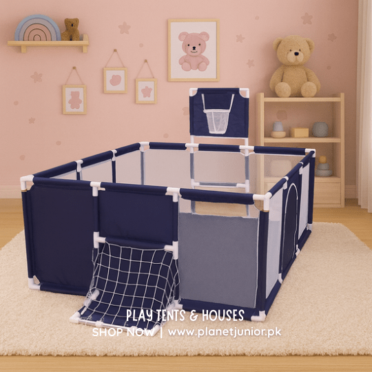 Happy Game Fence – Safe Play Zone with Basket & Ball Pit Fun! - BZ - 2199 - Planet Junior