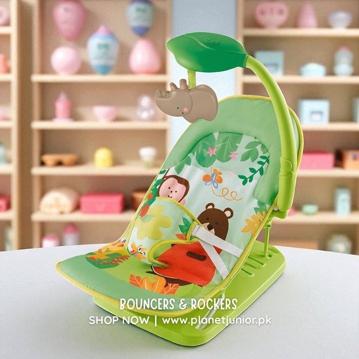 HappySprings Baby Bouncer - BLL - BCR - 2109GRN - Planet Junior
