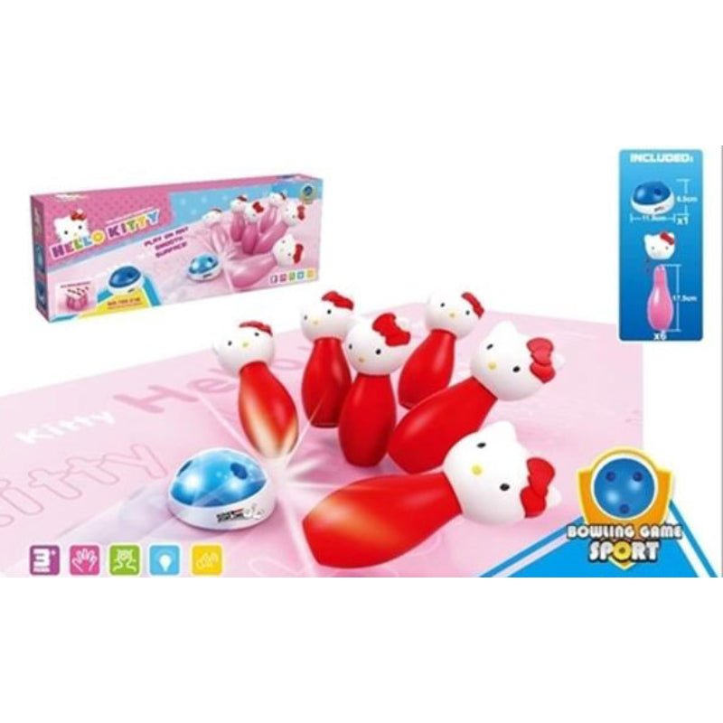 Hellow Kitty Theme Bowling Set - BLL - BI - 789 - 23B - Planet Junior