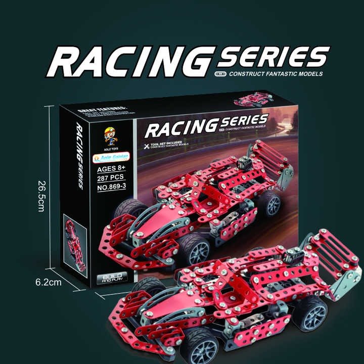 High - Speed Racing Car Metal Model Construction Kit - BLL - BL - 869 - 3 - Planet Junior