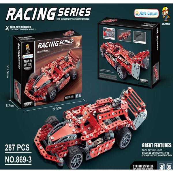 High - Speed Racing Car Metal Model Construction Kit - BLL - BL - 869 - 3 - Planet Junior