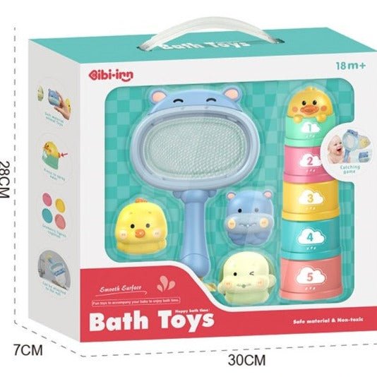 Hippo Lo Lo Fun Bath Toys Set - BLL - MT - 688 - 50 - Planet Junior