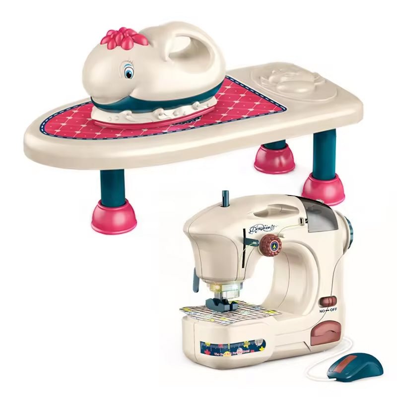 Home Appliance Ironing Set and Sewing Machine with Sound & Light - BLL - GT - 6716B NEW - Planet Junior