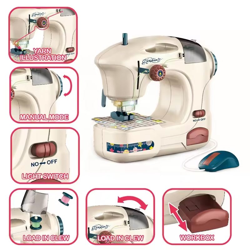 Home Appliance Ironing Set and Sewing Machine with Sound & Light - BLL - GT - 6716B NEW - Planet Junior