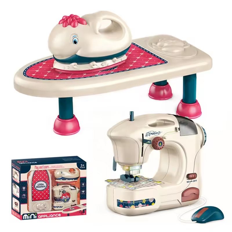 Home Appliance Ironing Set and Sewing Machine with Sound & Light - BLL - GT - 6716B NEW - Planet Junior