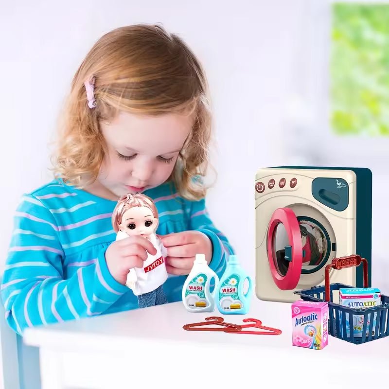 Home Appliance Simulate Laundry Machine with Mini Doll - BLL - GT - 6727A - Planet Junior