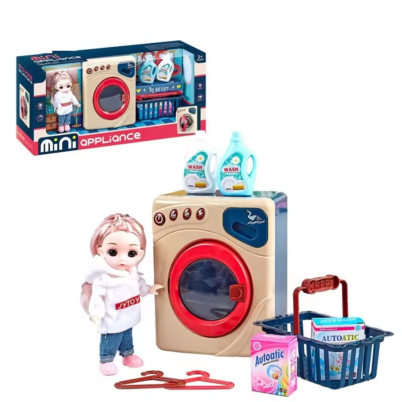 Home Appliance Simulate Laundry Machine with Mini Doll - BLL - GT - 6727A - Planet Junior