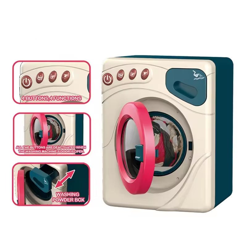 Home Appliance Simulate Laundry Machine with Mini Doll - BLL - GT - 6727A - Planet Junior