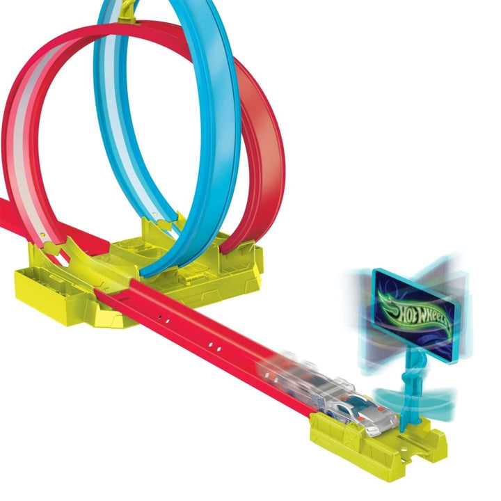 Hot Wheels Action Neon Speeders Laser Stunt Slamway Track Set - HPC05 - Planet Junior