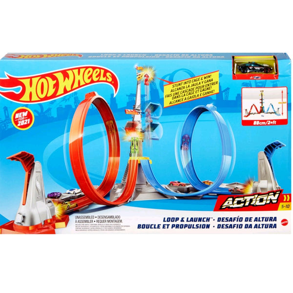 Hot Wheels Loop & Launch Track Set - GRW39 - Planet Junior