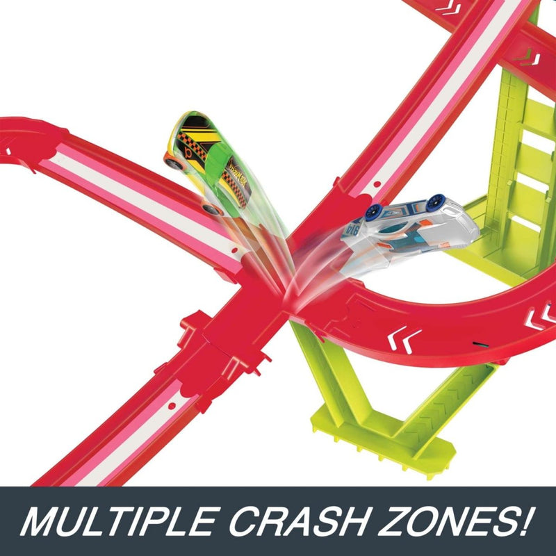 Hot Wheels Neon Speeders Skyscraper Speed Circuit Track Set - HPC07 - Planet Junior